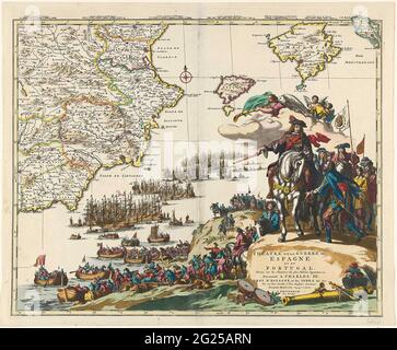 Carte Du Sud De L Espagne Et Du Portugal Carte Avec Une Partie Du Portugal Et De La Cote Sud Espagnole Partie Feuille En Bas A Gauche D Une Grande Carte De L Espagne Et