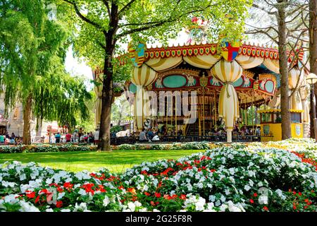 Castelnuovo del Garda, Italie - août 13 2019 : Parc à thème Gardaland à Castelnuovo Del Garda, Vérone, Italie. Gardaland Banque D'Images