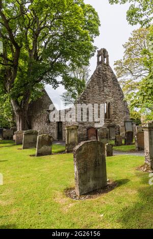 Écosse. L'image est de la tombe des parents de Robert Burns qui sont interrés au cimetière du chantier naval d'Auld Kirk [ancienne église] à Alloway. Banque D'Images