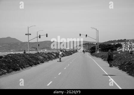 Grande autoroute en cas de pandémie Banque D'Images