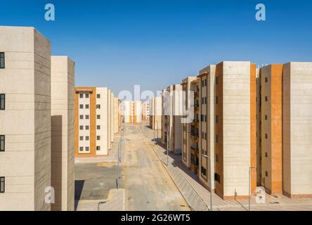 Appartements de logement social offerts par le ministère du logement en Égypte Banque D'Images
