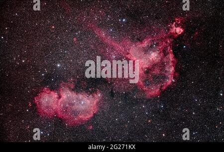 Le coeur et l'âme Nebula Banque D'Images