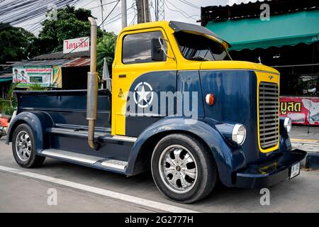 Camion, pick-up, américain, États-Unis. Vu en Thaïlande, Asie du Sud-est Banque D'Images