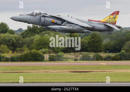 Un EAV-8B+ Harrier II de la Marine espagnole part. Banque D'Images