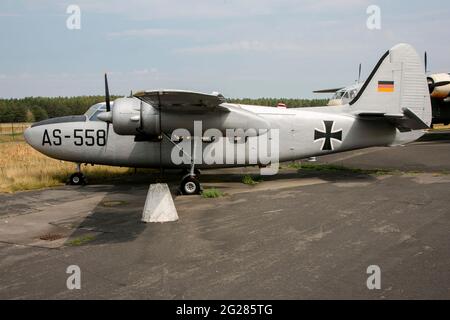 German Air Force Percival Pembroke au musée de l'Air Force à Gatow, en Allemagne. Banque D'Images