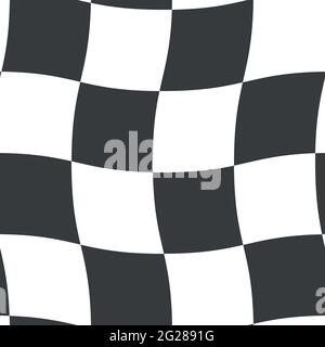 Motif à carreaux ondulé sans couture. Arrière-plan abstrait torsadé Illustration de Vecteur