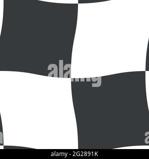 Motif à carreaux ondulé sans couture. Arrière-plan abstrait torsadé Illustration de Vecteur