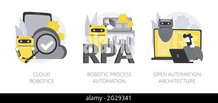 Informatique concept abstrait illustrations vectorielles. Illustration de Vecteur