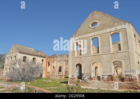 Usine de sucre abandonnée à Maro Banque D'Images