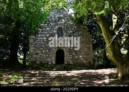 Vue extérieure du château historique de Drum dans la région de Royal Deeside en Écosse. Banque D'Images