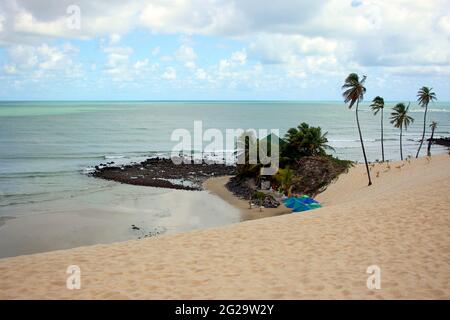 Dunes de Genipabu, destination touristique à Natal, nord-est du Brésil. Banque D'Images