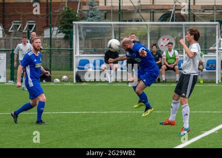 Hereford, Royaume-Uni. 15 août 2020. L'hôtel est idéal avant la saison entre le Hereford Lads Club et Littleton Banque D'Images