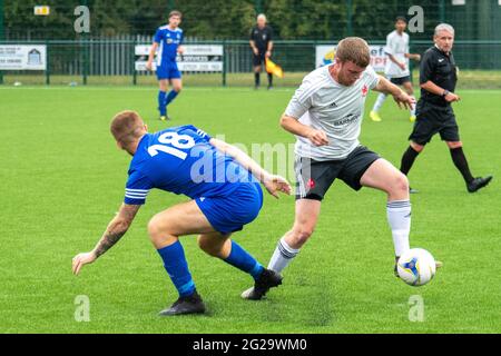 Hereford, Royaume-Uni. 15 août 2020. L'hôtel est idéal avant la saison entre le Hereford Lads Club et Littleton Banque D'Images