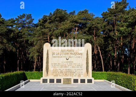 Première Guerre mondiale Division marocaine Mémorial des Marocains qui ont combattu dans l'Armée coloniale française à Givenchy-en-Gohelle (pas-de-Calais), France Banque D'Images