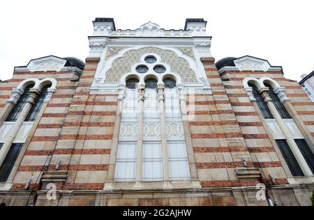 La synagogue de Sofia est la plus grande synagogue de Bulgarie. Banque D'Images