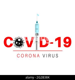 Illustration du vaccin contre le virus Corona. Illustration de Vecteur