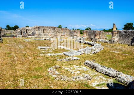 Macellum (marché intérieur) - zone archéologique de ​​Paestum - Salerne, Italie Banque D'Images