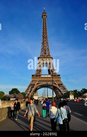 FRANCE, PARIS (75) 7ÈME ARRONDISSEMENT, TOUR EIFFEL Banque D'Images