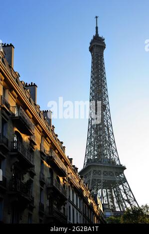 FRANCE, PARIS (75) 7ÈME ARRONDISSEMENT, TOUR EIFFEL Banque D'Images