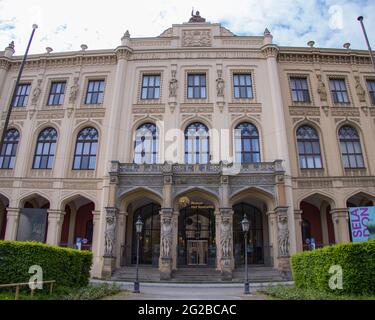 Musée des cinq continents à Munich - MUNICH, ALLEMAGNE - 03 JUIN 2021 - MUNICH, ALLEMAGNE - 03 JUIN 2021 Banque D'Images