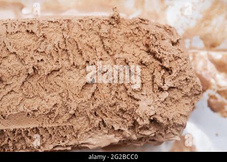 Fond crème au chocolat Banque D'Images