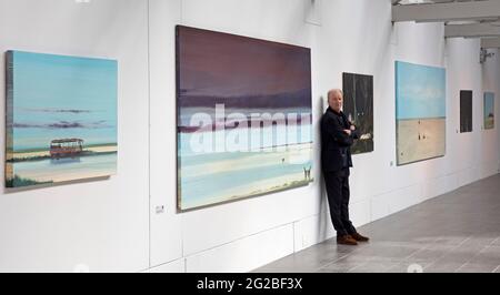 Dovecot Studios, Édimbourg, Écosse, Royaume-Uni. 10 juin 2021. Du vendredi 11 juin au samedi 25 septembre 2021 les Dovecot Studios écossais, en partenariat avec la Scottish Gallery, Fêtera le 70e anniversaire de l'artiste Jock McFadyen avec une exposition de tableaux récents qui décrivent le romantisme et la grandeur du paysage écossais. L'exposition fait partie du programme du Festival d'art d'Édimbourg 2021 et est la deuxième exposition sur quatre au Royaume-Uni célébrant l'impressionnant de l'artiste carrière de 45 ans. Crédit : Arch White/Alamy Live News. Banque D'Images