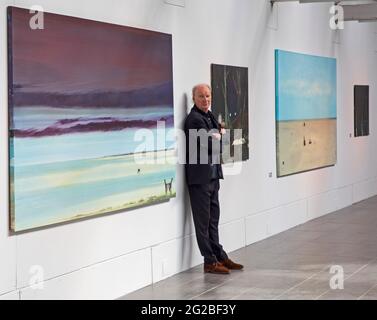 Dovecot Studios, Édimbourg, Écosse, Royaume-Uni. 10 juin 2021. Du vendredi 11 juin au samedi 25 septembre 2021 les Dovecot Studios écossais, en partenariat avec la Scottish Gallery, Fêtera le 70e anniversaire de l'artiste Jock McFadyen avec une exposition de tableaux récents qui décrivent le romantisme et la grandeur du paysage écossais. L'exposition fait partie du programme du Festival d'art d'Édimbourg 2021 et est la deuxième exposition sur quatre au Royaume-Uni célébrant l'impressionnant de l'artiste carrière de 45 ans. Crédit : Arch White/Alamy Live News. Banque D'Images