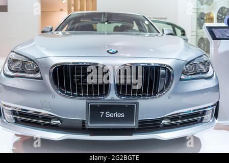 La BMW série 7 au salon international de l'auto du Canada, CIAS, est le plus grand salon de l'auto du Canada et le plus prestigieux événement de consommation au Canada. THI Banque D'Images