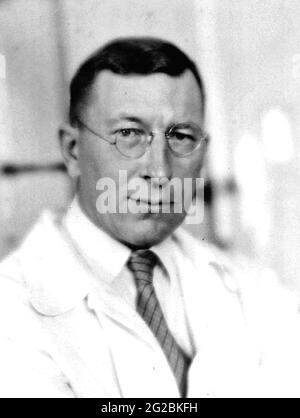 FREDERICK BANTING (1891-1941) scientifique médical canadien qui a découvert l'insuline Banque D'Images