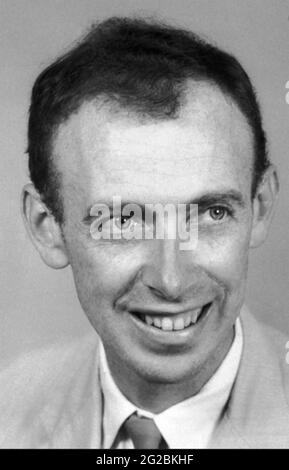 JAMES WATSON Biologiste moléculaire américain et généticien co-auteur avec Francis Crick l'article proposant la structure à double hélice de la molécule d'ADN. Photo sur 1968. Banque D'Images