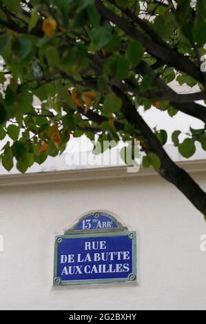 FRANCE. PARIS (75) 13E AR. QUARTIER DE LA BUTTE AUX CAILLES Banque D'Images