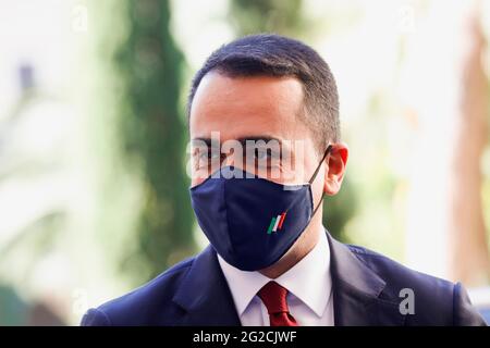 Italie, Rome, 8 octobre 2020 : Luigi Di Maio, ministre italien des Affaires étrangères, participe au Sommet numérique de Capri 2020. Photo Remo Casil Banque D'Images