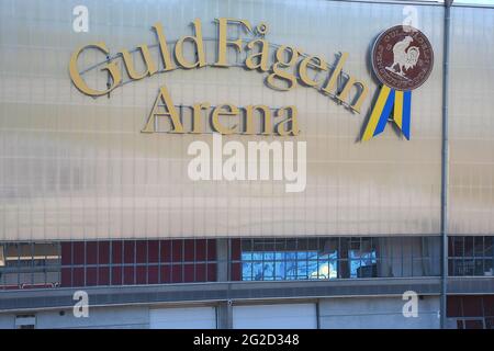 Kalmar, Suède. 10 juin 2021. En dehors de l'arène, avant le match amical du 10 juin 2021 entre la Suède et la Norvège à la Guldfageln Arena à Kalmar, Suède crédit: SPP Sport Press photo. /Alamy Live News Banque D'Images