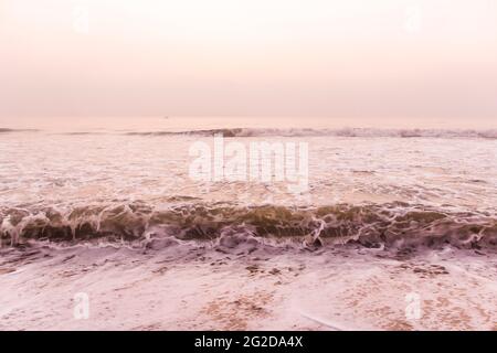 Elliot's Beach à Chennai le matin Banque D'Images