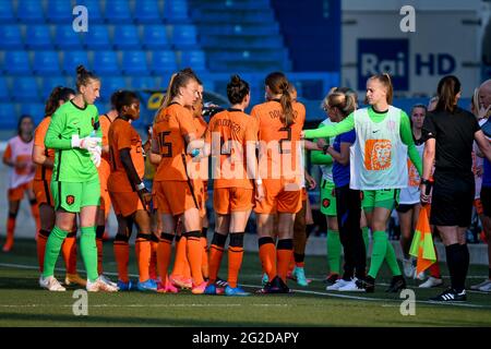 Stade Paolo Mazza, Ferrara, Italie. 10 juin 2021. Water break for Netherlands during friendly Match 2021 - Italy Women vs Netherlands, friendly football Match - photo Ettore Griffoni/LM crédit: Live Media Publishing Group/Alay Live News Banque D'Images