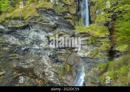 Cascade de Reichenbach Falls en Suisse Banque D'Images