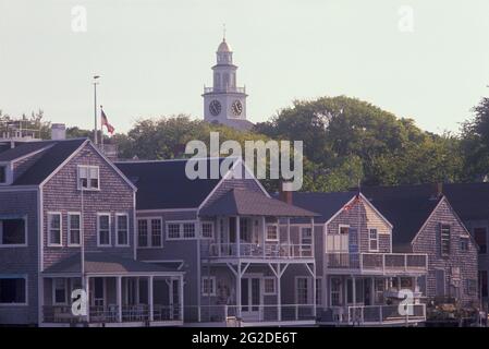 Old North Wharf, Nantucket, Nantucket Island, Massachusetts, États-Unis Banque D'Images