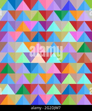 arrière-plan moderne abstrait et coloré avec formes triangulaires, motif vectoriel sans couture Illustration de Vecteur