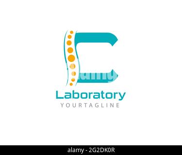 Lettre initiale alphabet logo de la fiole entièrement modifiable vecteur, conception pour pharmacie, laboratoire, hôpital et autres services médicaux et de santéCe conception Illustration de Vecteur