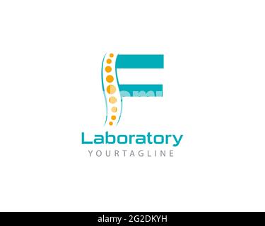 Lettre initiale alphabet logo de la fiole entièrement modifiable vecteur, conception pour pharmacie, laboratoire, hôpital et autres services médicaux et de santéCe conception Illustration de Vecteur