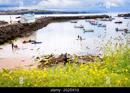 Portrush Harbour, Co. Antrim Banque D'Images