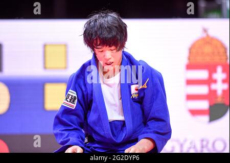 BUDAPEST, HONGRIE - 10 JUIN : Yoko Ono du Japon pendant les Championnats du monde de judo Hongrie 2021 au Papp Laszlo Budapest Sports Arena le 10 juin 2021 à Budapest, Hongrie (photo de Yannick Verhoeven/Orange Pictures) Banque D'Images