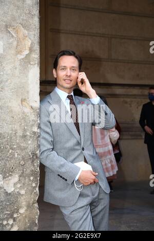 Tom Schilling BEI der Premiere des Kinofilm 'Fabian oder der Gang vor die Hunde / Fabian - aller aux chiens' auf der Berlinale Summer Special 2021 / Banque D'Images