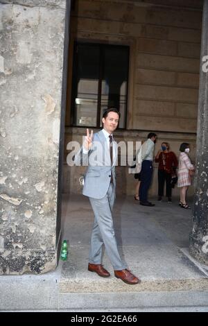 Tom Schilling BEI der Premiere des Kinofilm 'Fabian oder der Gang vor die Hunde / Fabian - aller aux chiens' auf der Berlinale Summer Special 2021 / Banque D'Images