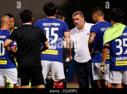 Kanagawa, Japon. 9 juin 2021. Ange Postecoglou (F. Marinos) football : la coupe de l'Empereur JFA 101ème Championnat du Japon de football 2ème manche entre Yokohama F. Marinos 2(3-5)2 Honda FC au stade Nipatsu Mitsuzawa à Kanagawa, Japon . Credit: AFLO/Alay Live News Banque D'Images