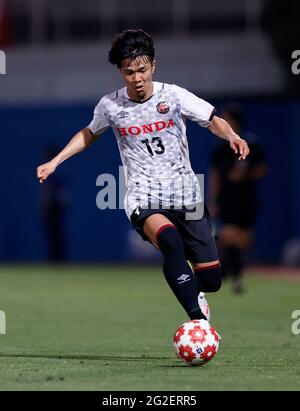 Kanagawa, Japon. 9 juin 2021. Yuki Okazaki (Honda FC) football : la coupe de l'Empereur JFA 101ème Championnat du Japon de football 2ème manche entre Yokohama F. Marinos 2(3-5)2 Honda FC au stade Nipatsu Mitsuzawa à Kanagawa, Japon . Credit: AFLO/Alay Live News Banque D'Images