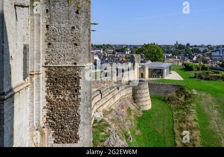 Le Château de falaise est le lieu de naissance de Guillaume le Conquérant et un musée fascinant, falaise, Normandie, France. Banque D'Images