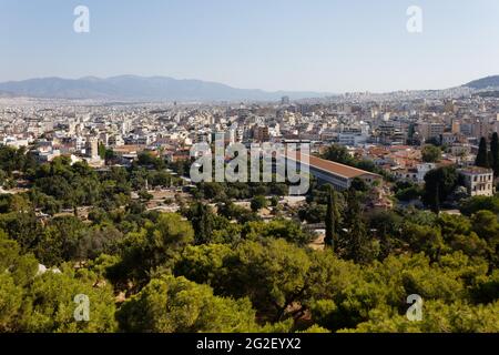 STOA des Attalos - Athènes Grèce Banque D'Images