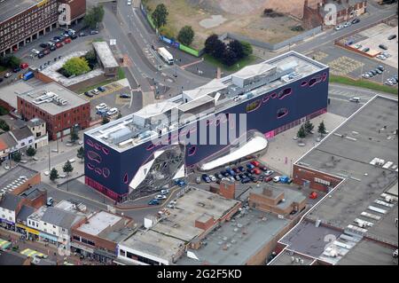 Vue aérienne de l'édifice public de West Bromwich Sandwell Uk Banque D'Images