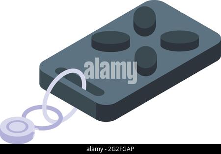 Icône de commande à distance de la grille automatique. Isométrique de l'icône de vecteur de commande à distance de la grille automatique pour la conception de sites Web isolée sur fond blanc Illustration de Vecteur
